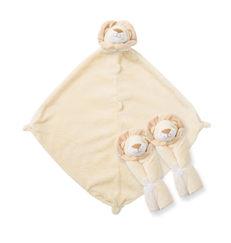 Angel Dear - Yellow Lion, Pair and A Spare Blankie Set - Image 2